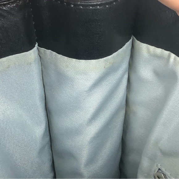 Piel Leather Open Market Bag Black Shoulder Bag 12.5x10.5x2 in. - Picture 9 of 12